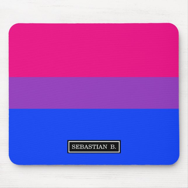Bisexual Pride Flag Mouse Pad (Front)