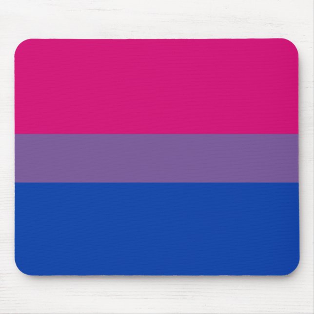 Bisexual Pride Flag Mouse Pad (Front)