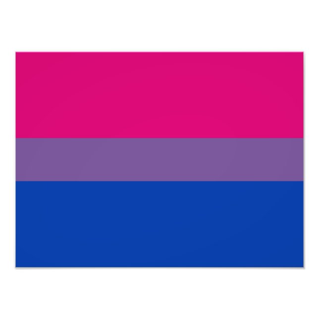 Bisexual Pride Flag Photo Print (Front)