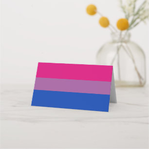 Bisexual Pride Flag Place Card