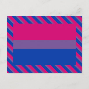 Bisexual Pride Flag Postcard