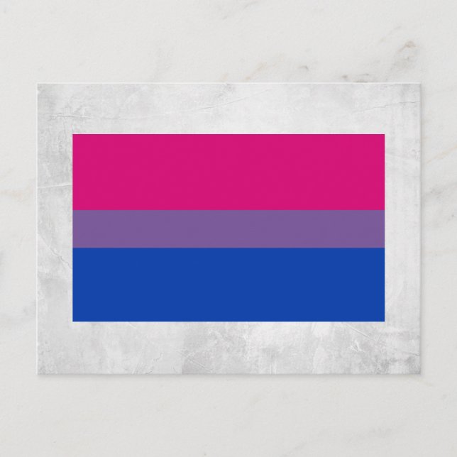 Bisexual Pride Flag Postcard (Front)