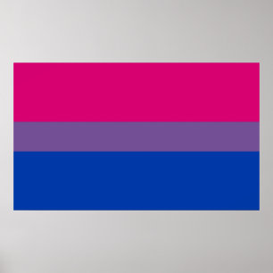 Bisexual Pride Flag Poster