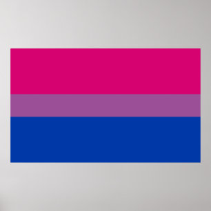 Bisexual Pride Flag Poster