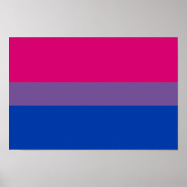 Bisexual Pride Flag Poster (Front)