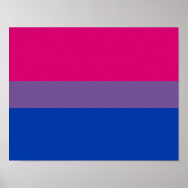 Bisexual Pride Flag Poster (Front)