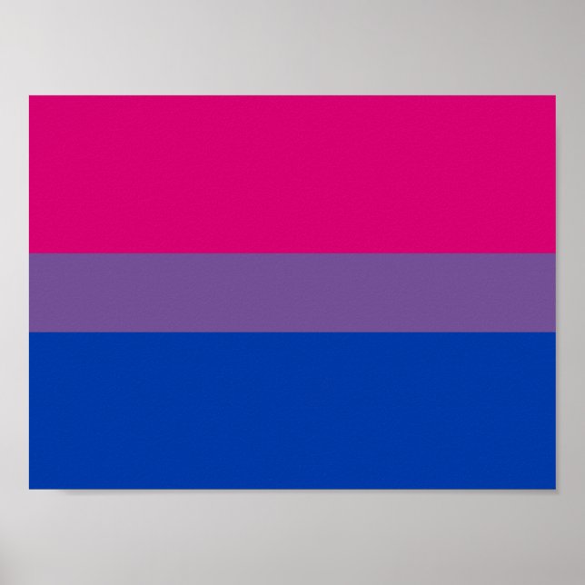 Bisexual Pride Flag Poster (Front)