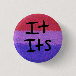 Bisexual pride flag pronouns pin it/its