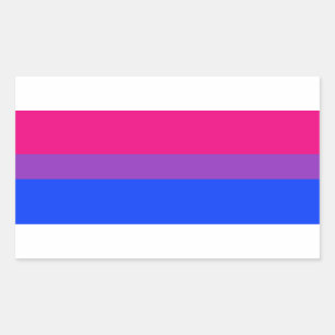 Bisexual Pride Flag Rectangular Sticker