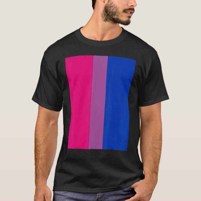 Bisexual Pride Flag Rotated  For Bi People Who Lik T-Shirt (Front)