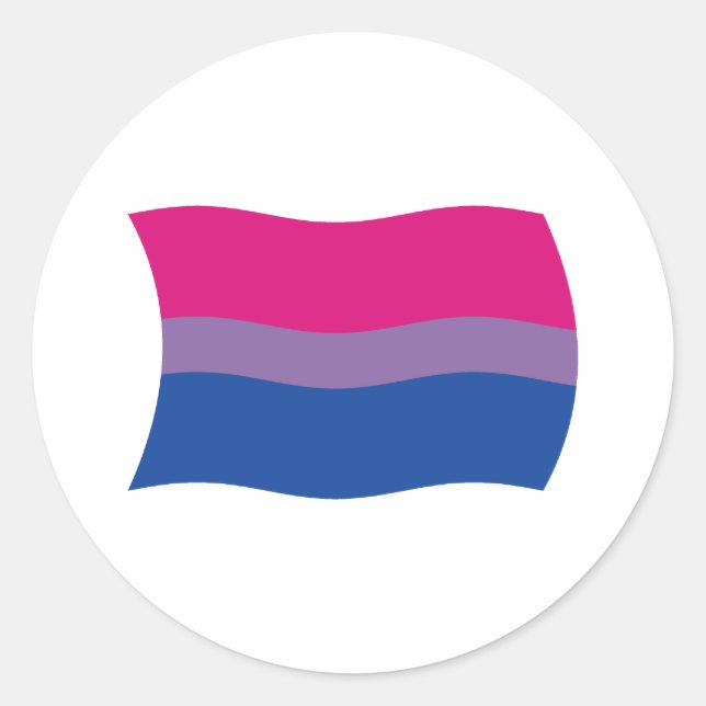 Bisexual Pride Flag Sticker (Front)