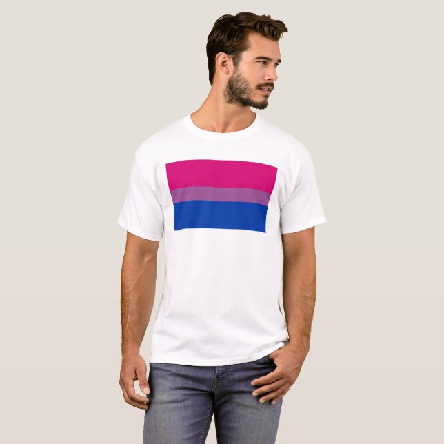 Bisexual Pride Flag T-Shirt (Front Full)