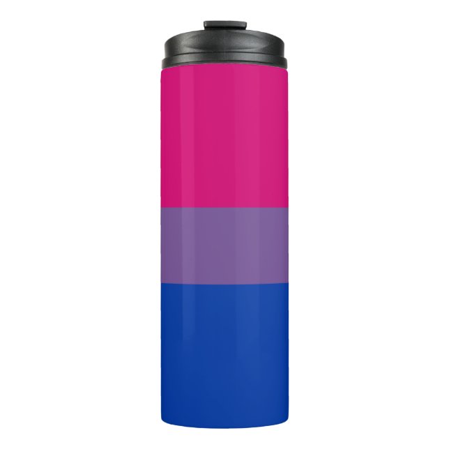 Bisexual Pride Flag Thermal Tumbler (Front)