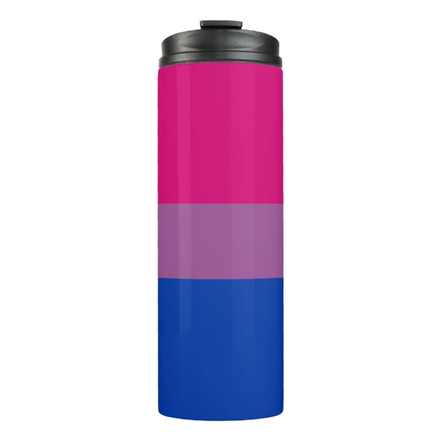 Bisexual Pride Flag Thermal Tumbler (Front)