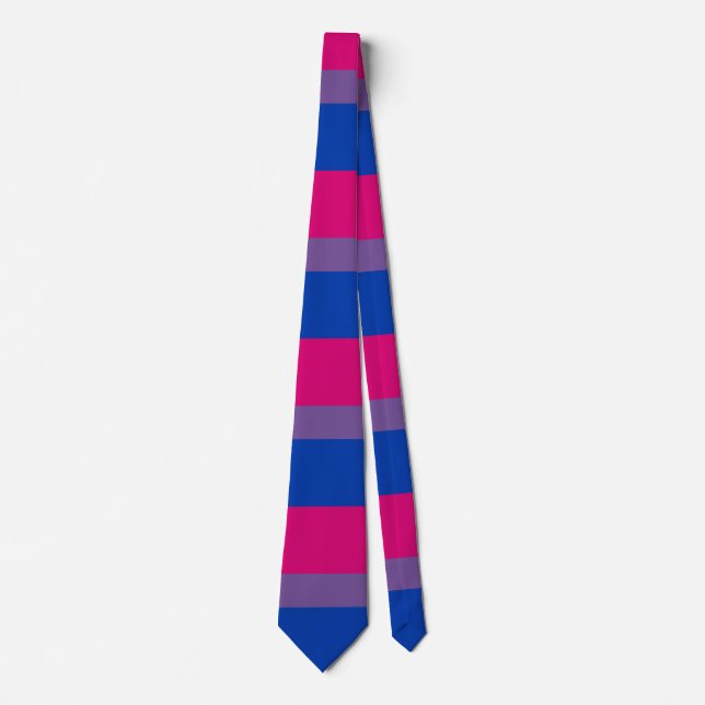 Bisexual Pride Flag Tie (Front)