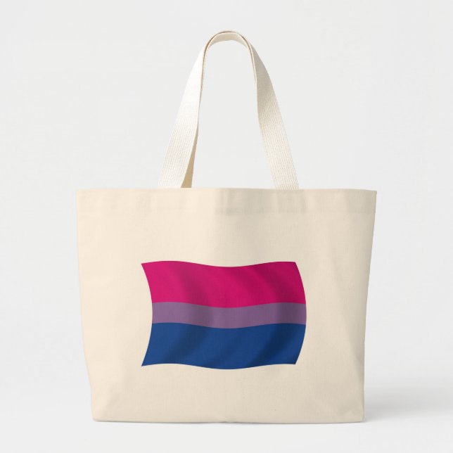 Bisexual Pride Flag Tote Bag (Front)