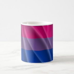 BISEXUAL PRIDE FLAG WAVY DESIGN COFFEE MUG