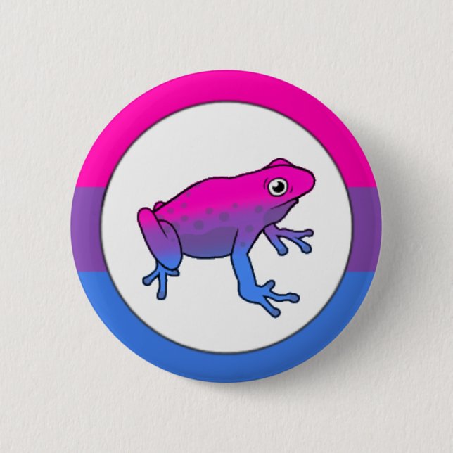 Bisexual Pride Frog Pin (Front)