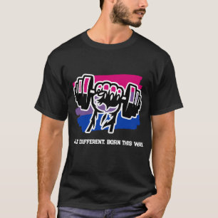Bisexual Pride Gym Shirt — Fist Dumbbell 2026 Tee