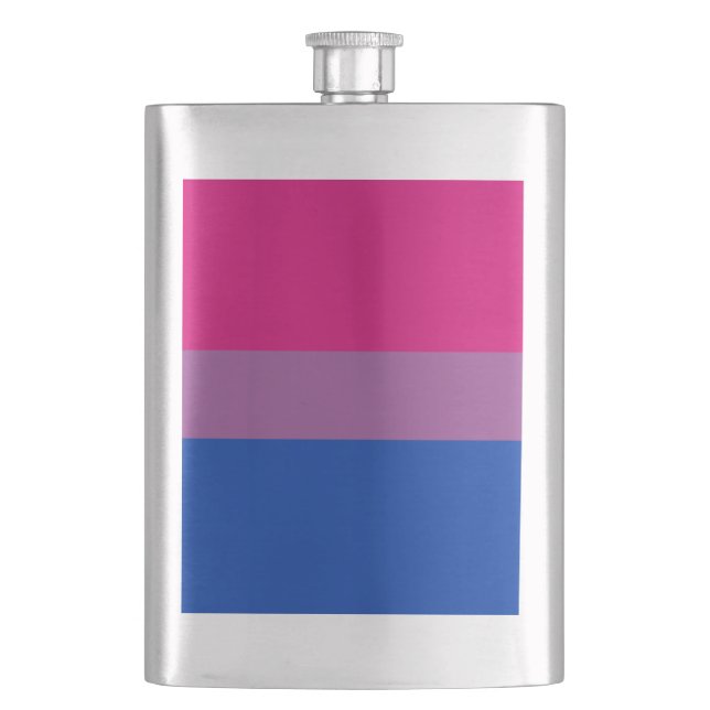 Bisexual Pride! Hip Flask (Front)