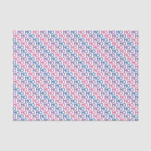 Bisexual Pride Ho Ho Ho Pattern Tissue Paper