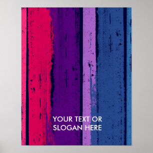 BISEXUAL PRIDE INK BAR POSTER