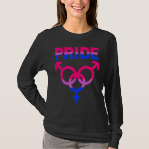 Bisexual Pride Lgbtqia Love Support Men Women Boys T-Shirt