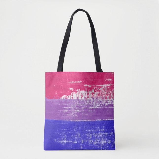 Bisexual Pride Paint Tote Bag (Front)