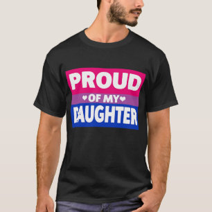Bisexual Pride Proud Of My Daughter Mum Dad cute T-Shirt