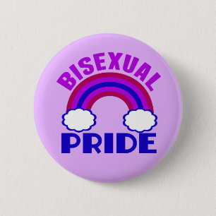 Bisexual Pride Purple Rainbow 6 Cm Round Badge