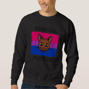 Bisexual Pride Purride Bisexual Pride Cat Lgbtq+ G Sweatshirt