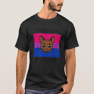 Bisexual Pride Purride Bisexual Pride Cat Lgbtq+ G T-Shirt