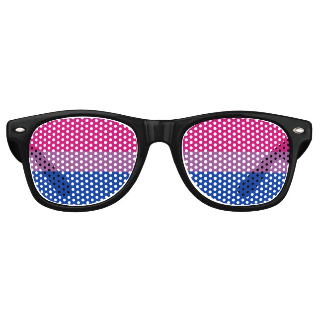 Bisexual Pride! Retro Sunglasses (Front)