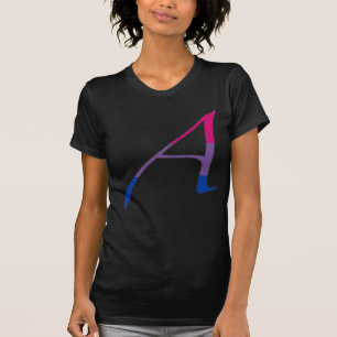 Bisexual Pride "Scarlet" Letter A T-Shirt