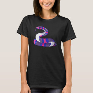Bisexual Pride Snake Lgbt Bisexual Flag Snakes Rep T-Shirt