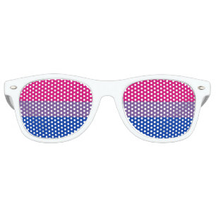 BISEXUAL PRIDE STRIPED HORIZONTAL - 2014 PRIDE.png Retro Sunglasses