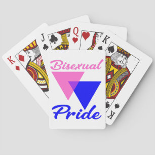 Bisexual Pride Triangles Playing Cards