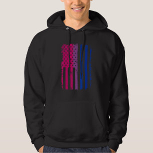 Bisexual Pride Us American Flag Love Wins Lgbt Pri Hoodie