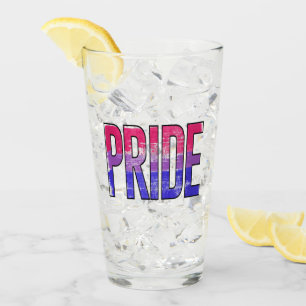 Bisexual Pride Word Glass