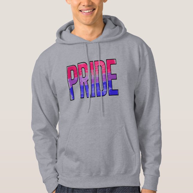 Bisexual Pride Word Hoodie (Front)