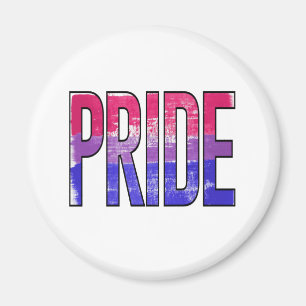 Bisexual Pride Word Magnet