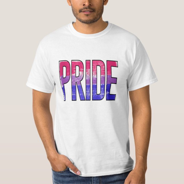 Bisexual Pride Word T-Shirt (Front)