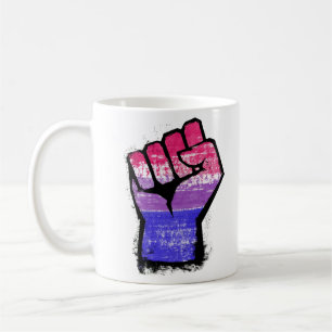 Bisexual Protest Fist Coffee Mug