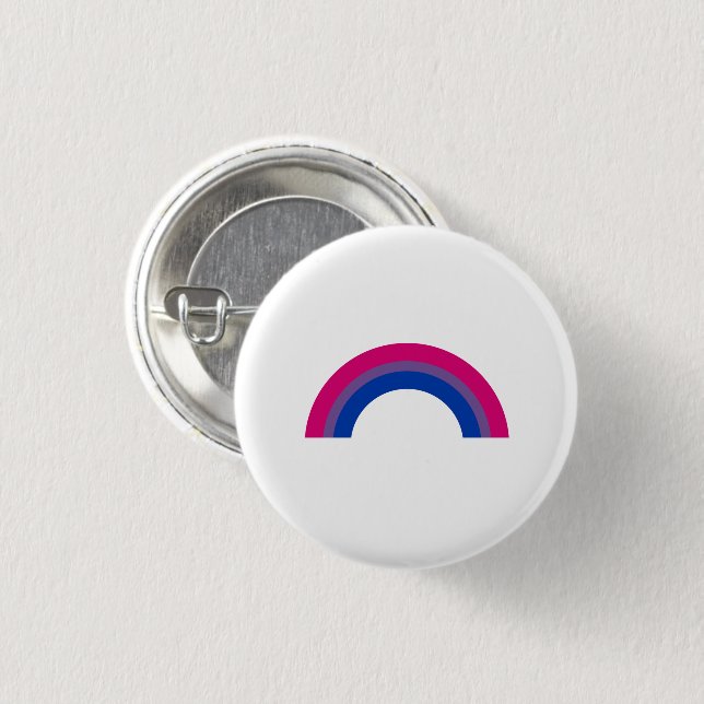 Bisexual Rainbow 3 Cm Round Badge (Front & Back)