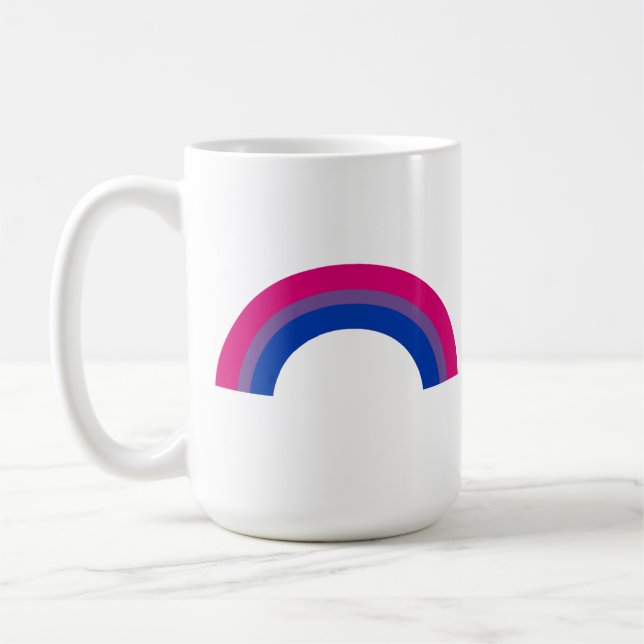 Bisexual Rainbow Coffee Mug (Left)