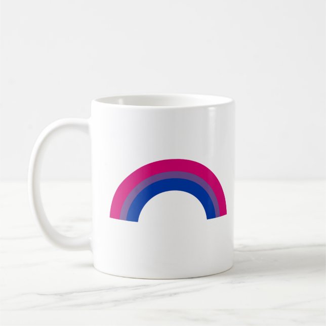 Bisexual Rainbow Coffee Mug (Left)