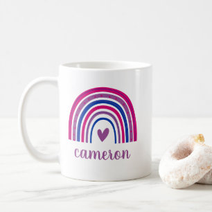 Bisexual Rainbow Personalised Coffee Mug