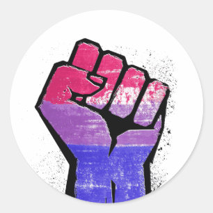 Bisexual Resistance Classic Round Sticker
