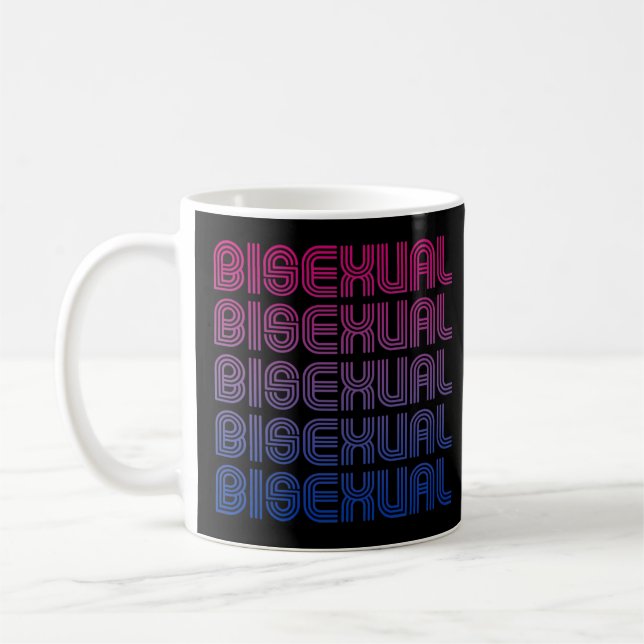 Bisexual Retro Pride Coffee Mug (Left)
