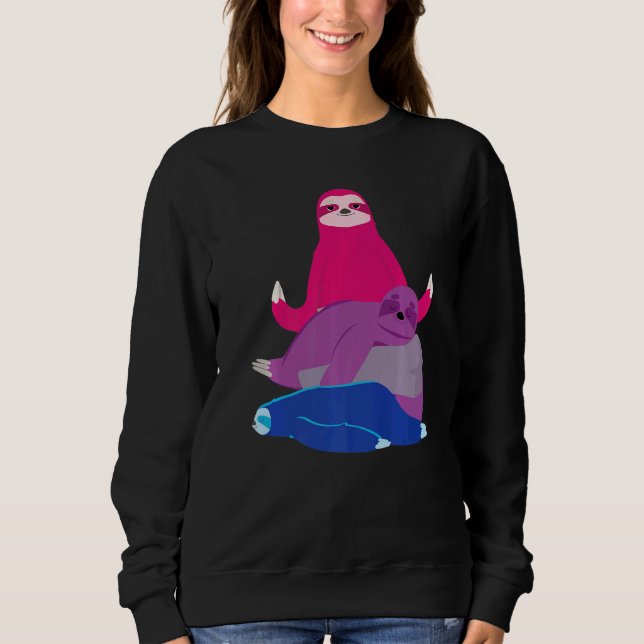 Bisexual Sloth Bisexual Sweatshirt (Front)